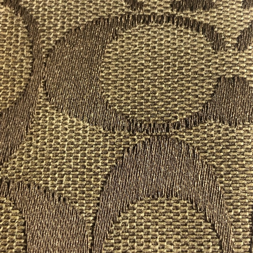 COACH Wallet Brown Canvas Signature Pattern w/ Tan Leather Bifold Medium Compact - Picture 9 of 15